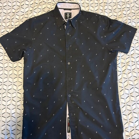Fried Denim Lightning Bolt Shirt Medium - Picture 1 of 4